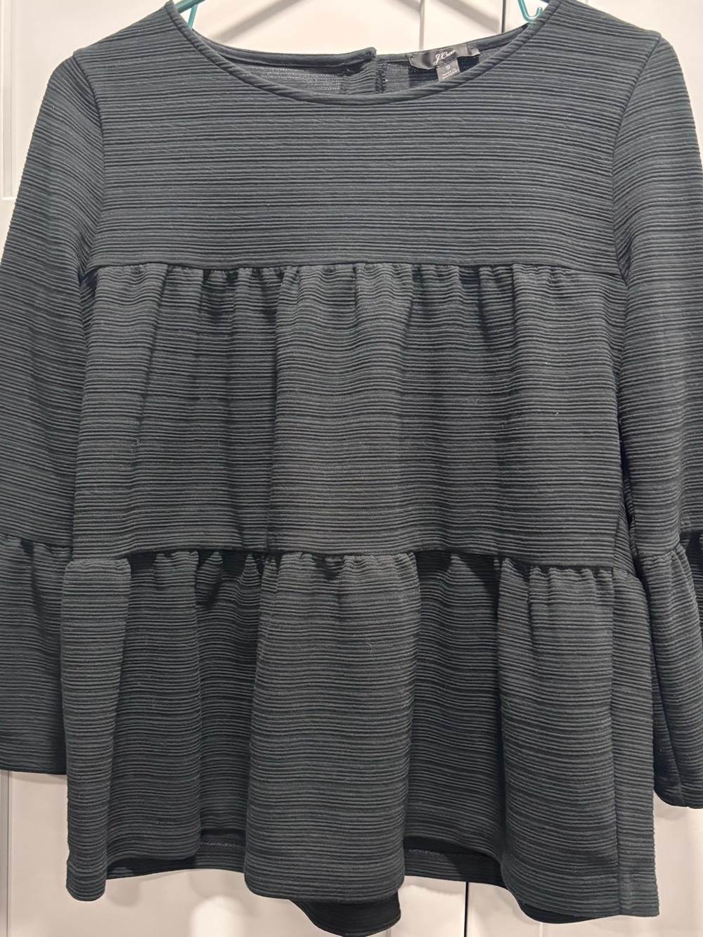 J.Crew Tiered Bell-Sleeve Top. NWT Size M (Petite)